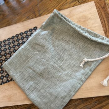 100% Linen Bread Bag